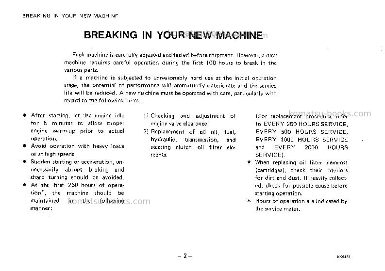 Komatsu d50a-16jpn Operation manual cover Page 3 Komatsu d50a-16jpn Operation manual cover Page 3