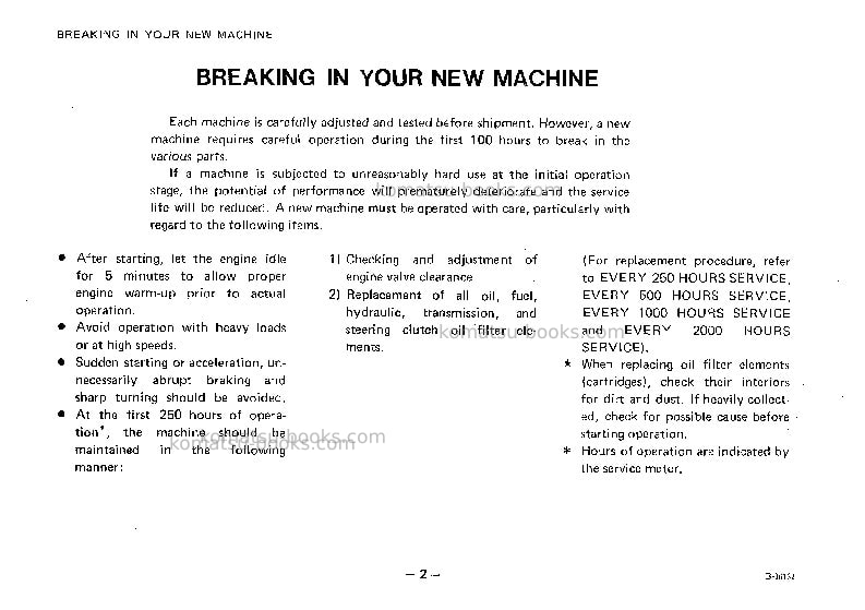 Komatsu d50s-16jpn Operation manual cover Page 3