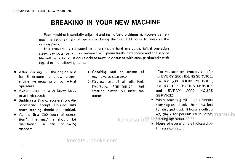 Komatsu d50pl-16jpn Operation manual cover Page 3 Komatsu d50pl-16jpn Operation manual cover Page 3