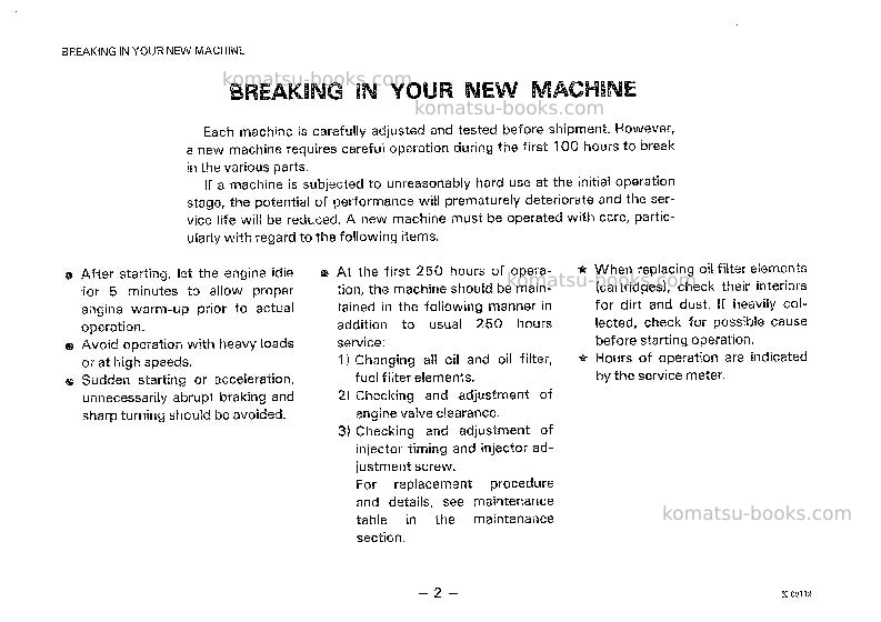 Komatsu gd705a-3jpn Operation manual cover Page 3 Komatsu gd705a-3jpn Operation manual cover Page 3