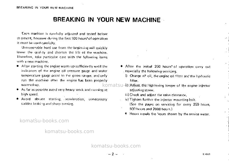 Komatsu gd705r-2jpn Operation manual cover Page 3