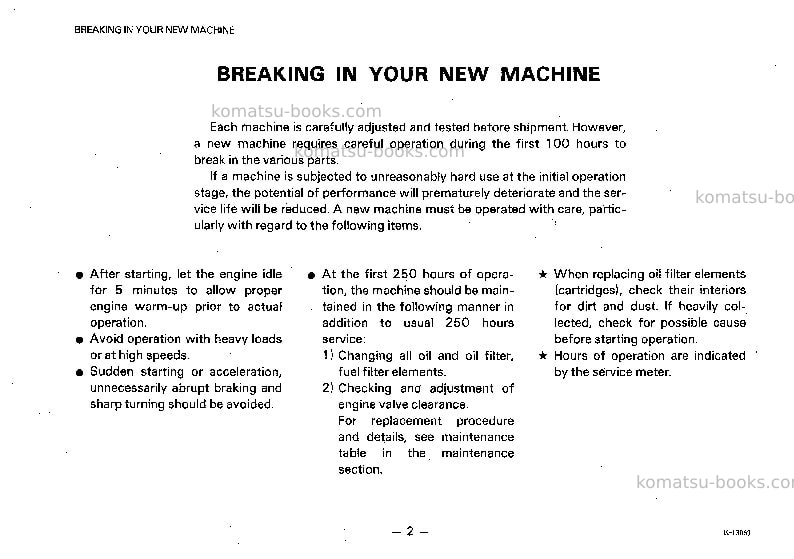 Komatsu gd505a-2jpn Operation manual cover Page 3 Komatsu gd505a-2jpn Operation manual cover Page 3
