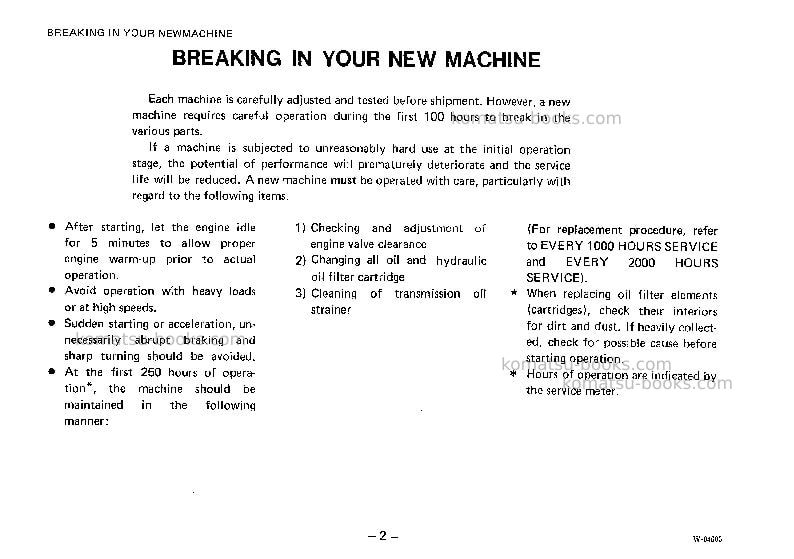 Komatsu wa30-2jpn Operation manual cover Page 3 Komatsu wa30-2jpn Operation manual cover Page 3