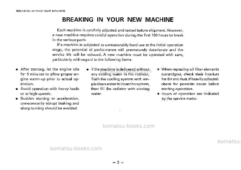 Komatsu gd461a-1jpn Operation manual cover Page 3 Komatsu gd461a-1jpn Operation manual cover Page 3