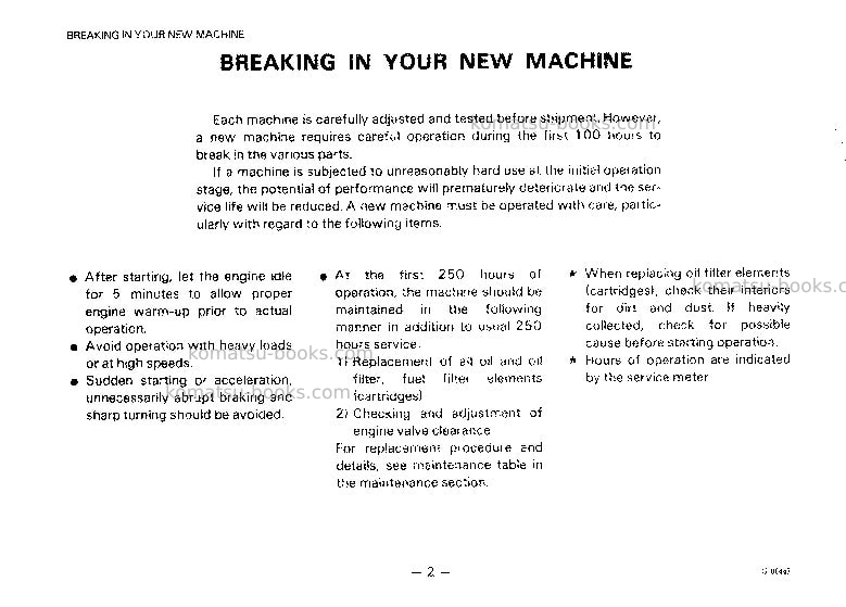Komatsu gd511a-1jpn Operation manual cover Page 3 Komatsu gd511a-1jpn Operation manual cover Page 3