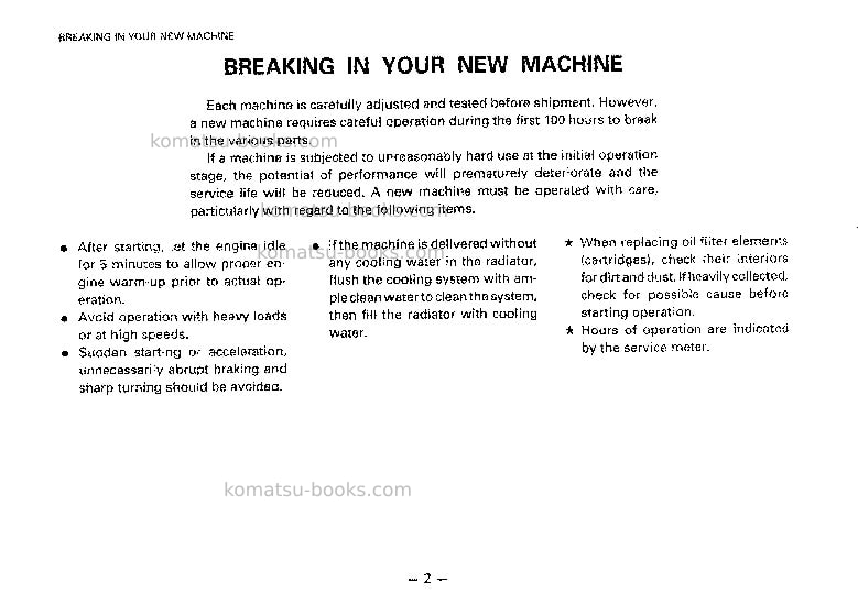 Komatsu gd511r-1jpn Operation manual cover Page 3 Komatsu gd511r-1jpn Operation manual cover Page 3
