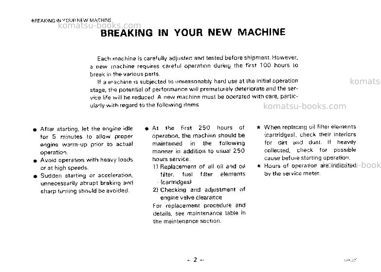 Komatsu gd525a-1jpn Operation manual cover Page 3 Komatsu gd525a-1jpn Operation manual cover Page 3