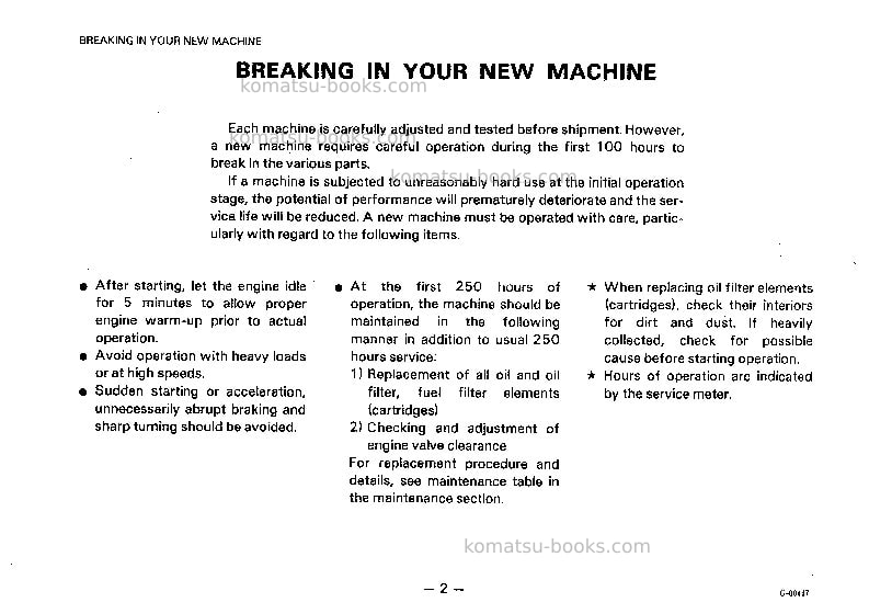 Komatsu gd621a-1jpn Operation manual cover Page 3 Komatsu gd621a-1jpn Operation manual cover Page 3