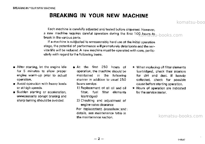 Komatsu gd615a-1jpn Operation manual cover Page 3