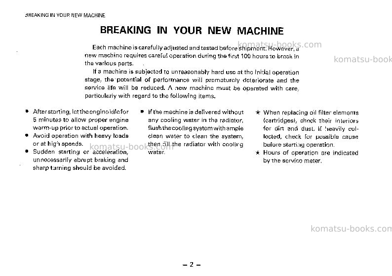 Komatsu wa180-1jpn Operation manual cover Page 3 Komatsu wa180-1jpn Operation manual cover Page 3