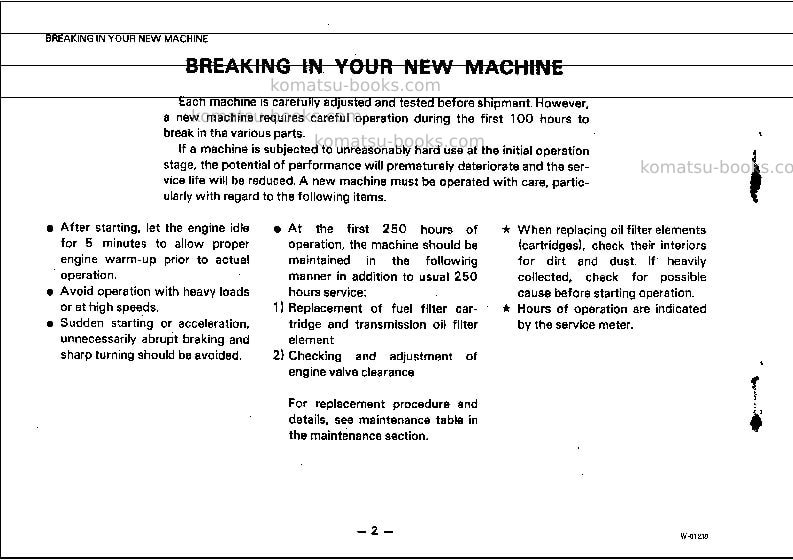 Komatsu wa380-1jpn Operation manual cover Page 3 Komatsu wa380-1jpn Operation manual cover Page 3