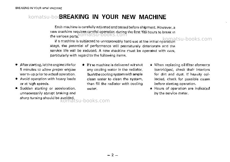 Komatsu wa120-1jpn Operation manual cover Page 3 Komatsu wa120-1jpn Operation manual cover Page 3