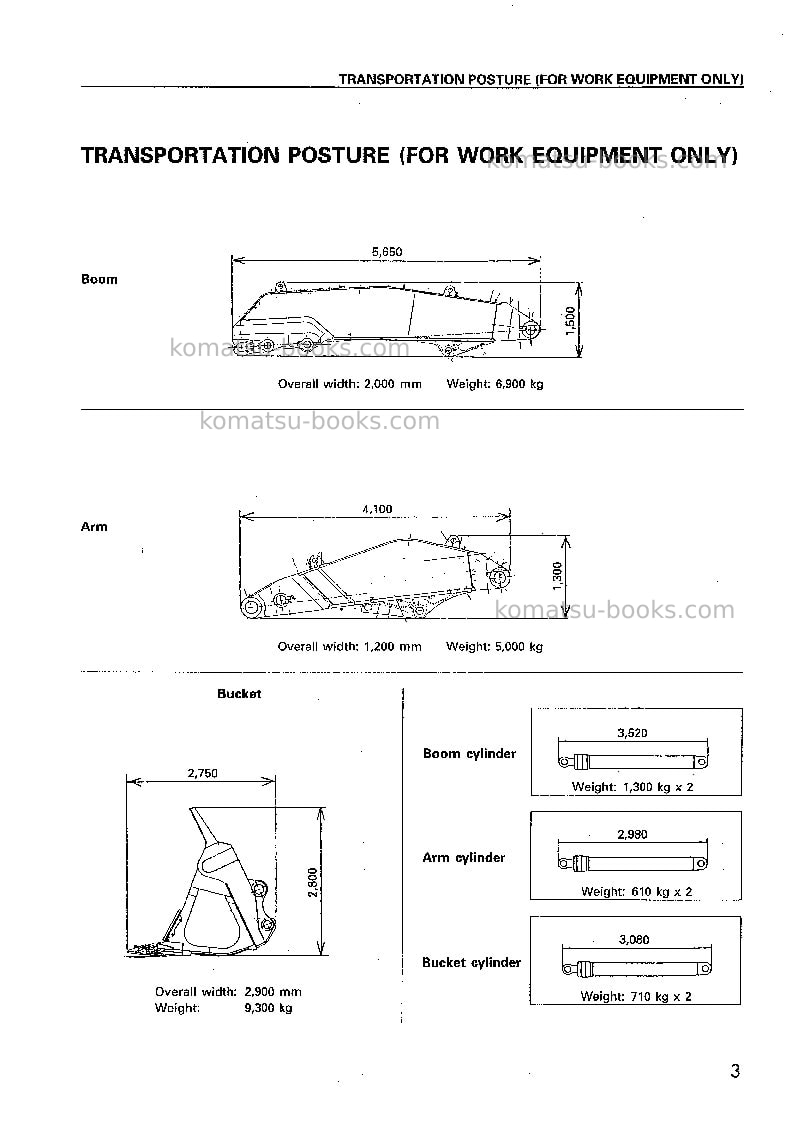 Komatsu pc1100sp-6jpn-loading shovel Field assembly manual cover Page 3 Komatsu pc1100sp-6jpn-loading shovel Field assembly manual cover Page 3