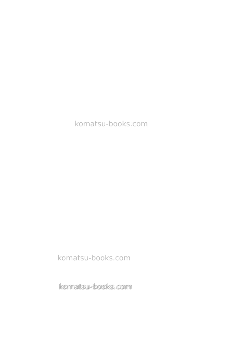 Komatsu d475a-3jpn-super dozer Field assembly manual cover Page 3