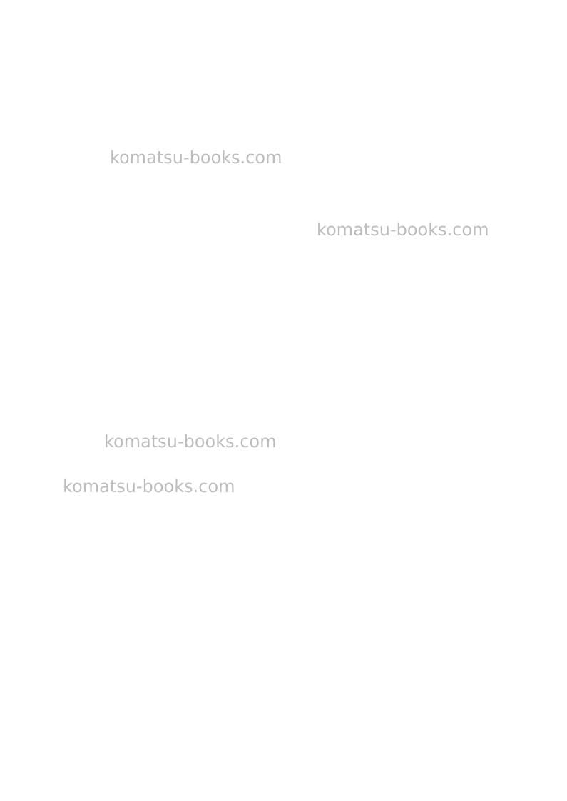 Komatsu pc600lc-6jpn Field assembly manual cover Page 3