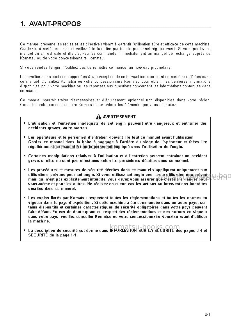 Komatsu pc100-6jpn Manuel d'utilisation couverture Page 3 Komatsu pc100-6jpn Manuel d'utilisation couverture Page 3