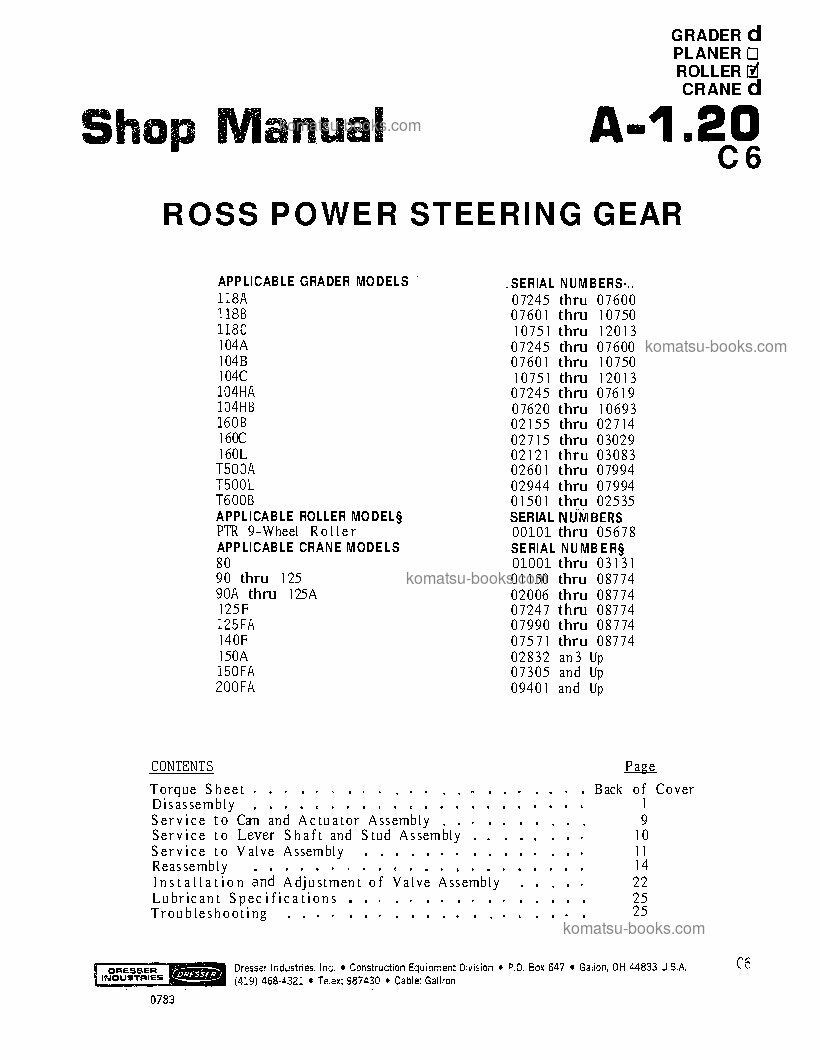 Komatsu 150fa 维修与保养手册 封面 页 3 Komatsu 150fa 维修与保养手册 封面 页 3