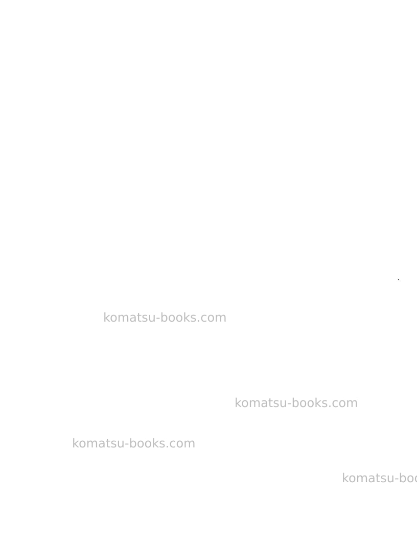 Komatsu pc3000-1deu Repair & maintenance cover Page 3