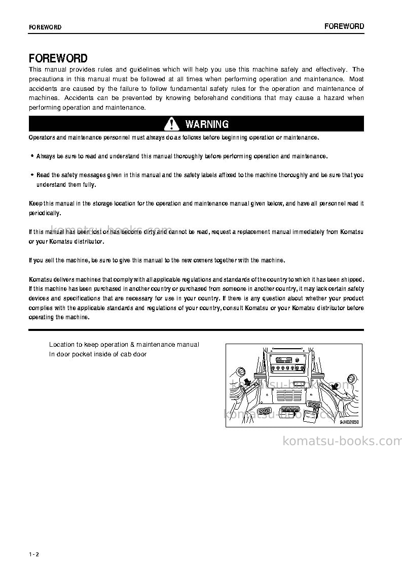 Komatsu d85px-15jpn Operation manual cover Page 3 Komatsu d85px-15jpn Operation manual cover Page 3