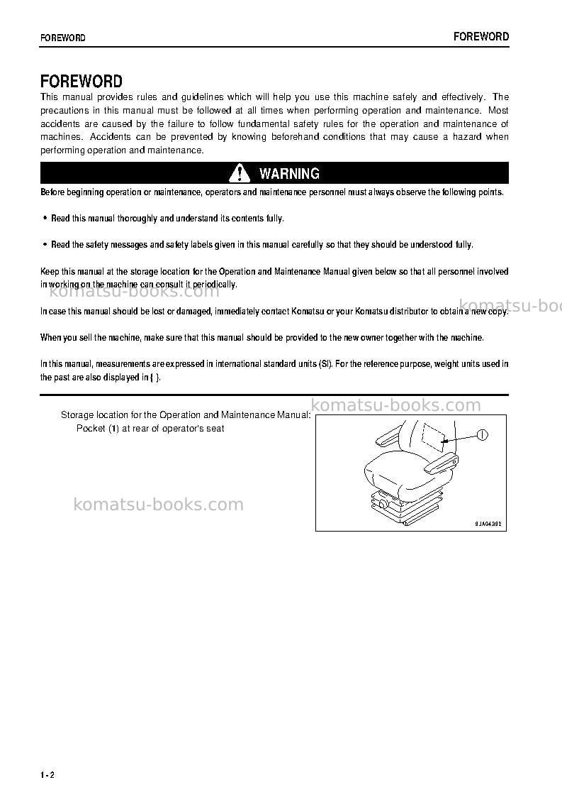 Komatsu wa200ptl-5jpn Operation manual cover Page 3 Komatsu wa200ptl-5jpn Operation manual cover Page 3