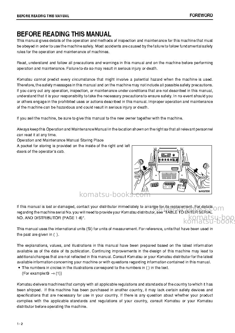 Komatsu d85px-15jpn-e0 Operation manual cover Page 3