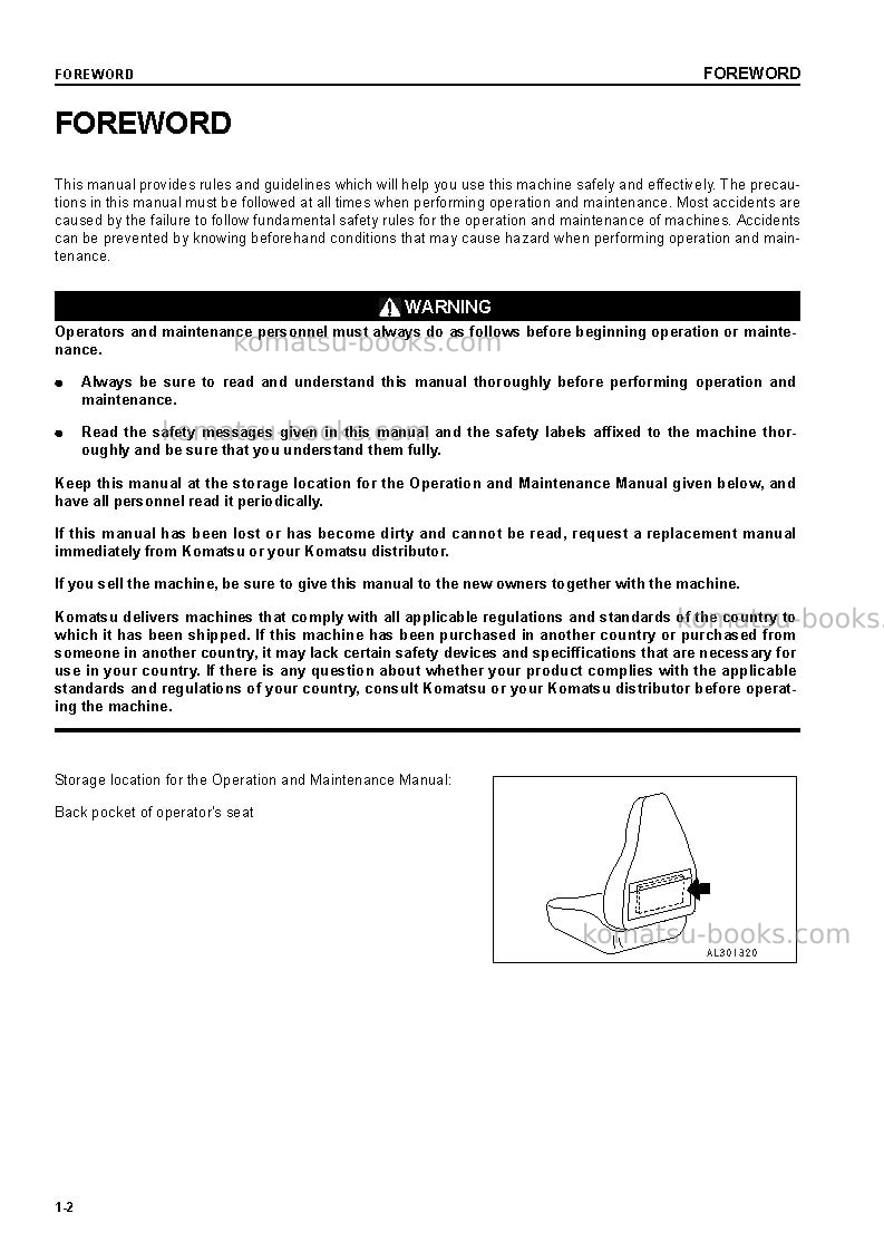 Komatsu cd60r-1jpn Operation manual cover Page 3 Komatsu cd60r-1jpn Operation manual cover Page 3