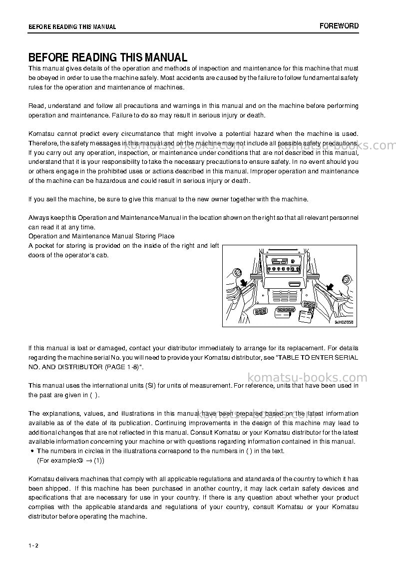 Komatsu d85ex-15jpn-e0 Operation manual cover Page 3 Komatsu d85ex-15jpn-e0 Operation manual cover Page 3