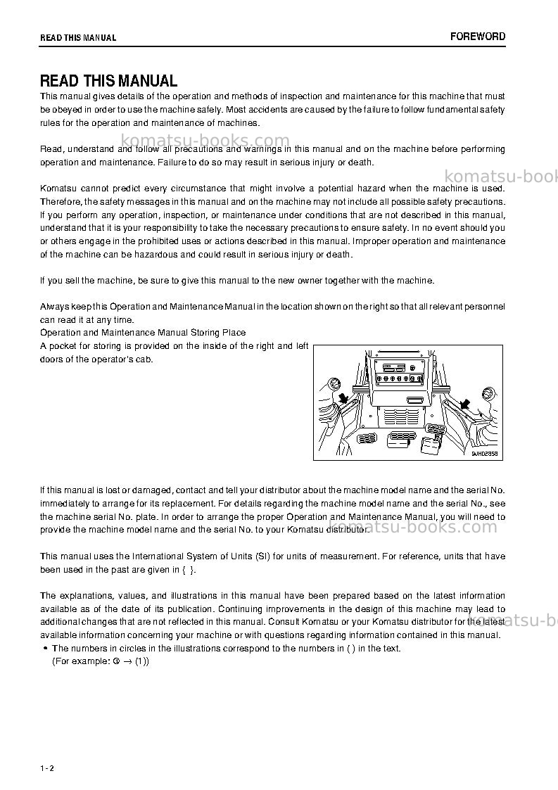 Komatsu d85px-15jpn-e0 Operation manual cover Page 3