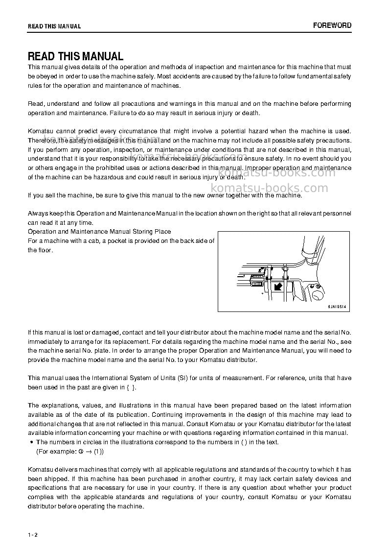 Komatsu d65wx-16jpn Operation manual cover Page 3 Komatsu d65wx-16jpn Operation manual cover Page 3