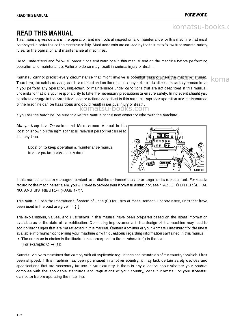 Komatsu d475asd-5jpn-e0, super dozer Operation manual cover Page 3 Komatsu d475asd-5jpn-e0, super dozer Operation manual cover Page 3