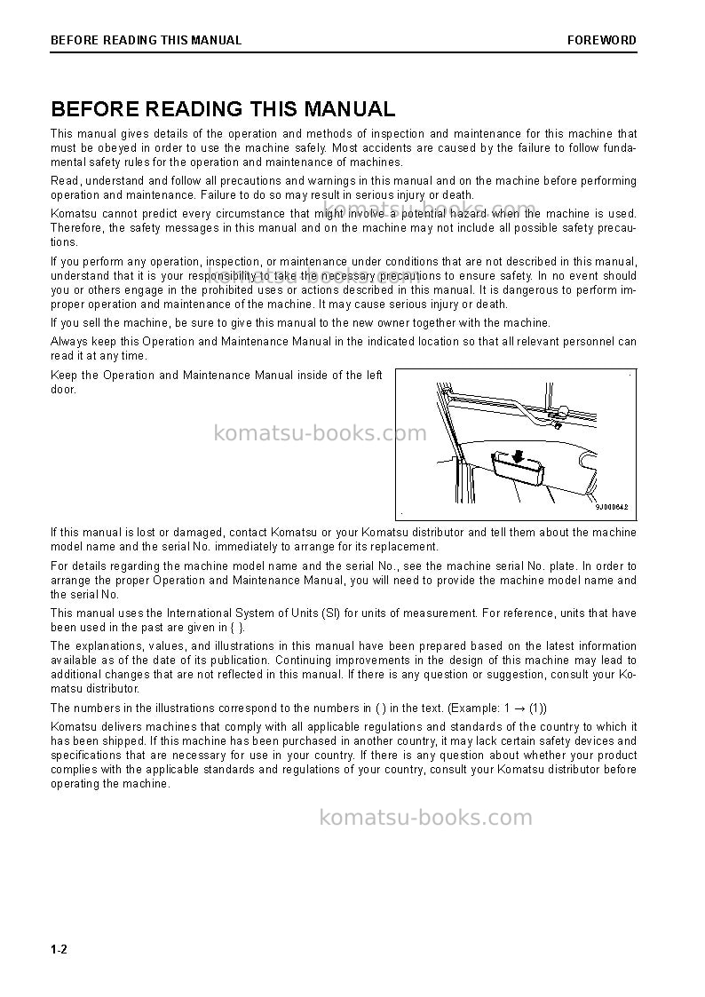 Komatsu hm400-5jpn Operation manual cover Page 3 Komatsu hm400-5jpn Operation manual cover Page 3