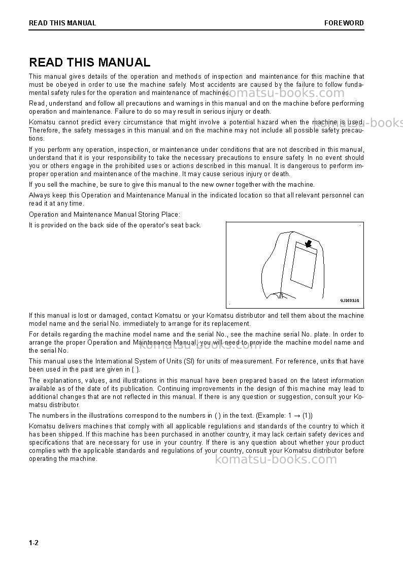 Komatsu d65px-18jpn Operation manual cover Page 3 Komatsu d65px-18jpn Operation manual cover Page 3