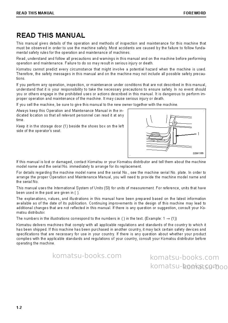Komatsu wa480-8jpn Operation manual cover Page 3 Komatsu wa480-8jpn Operation manual cover Page 3