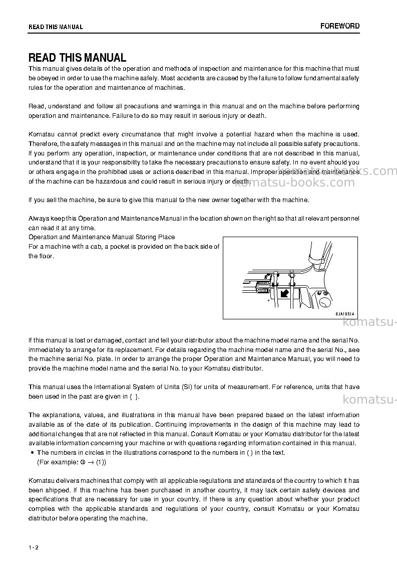 Komatsu d65ex-16jpn Operation manual cover Page 3 Komatsu d65ex-16jpn Operation manual cover Page 3