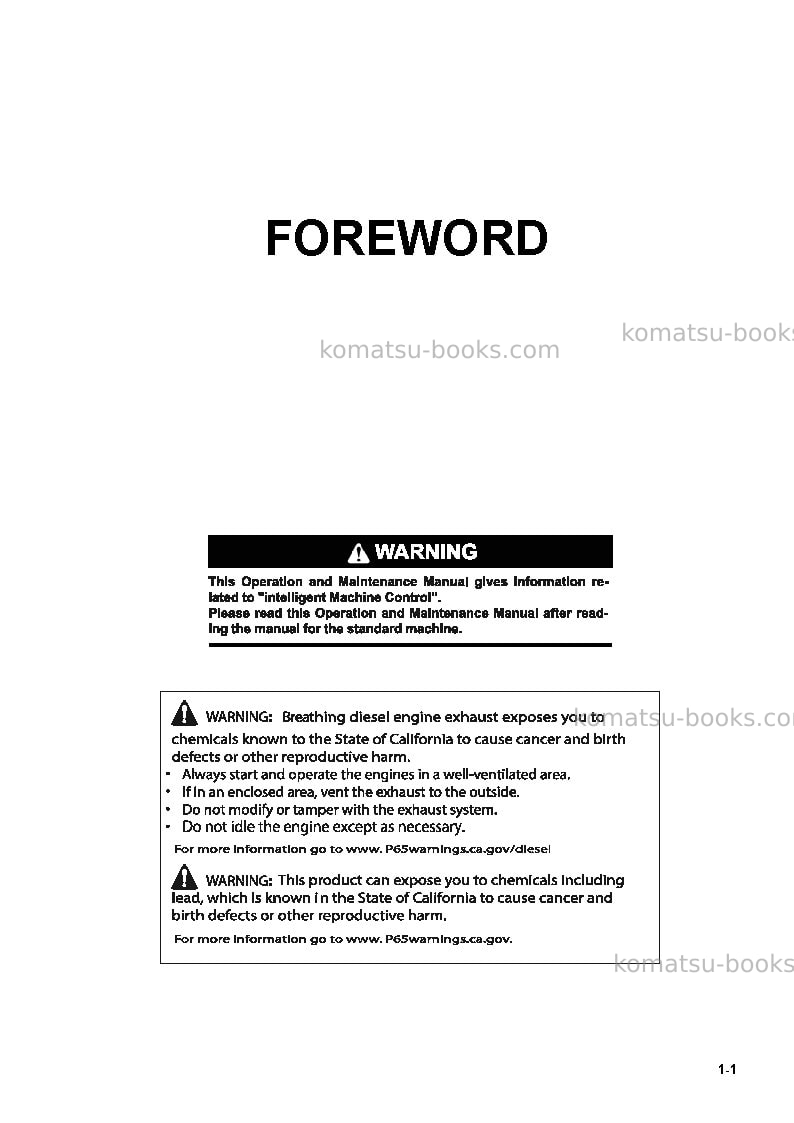 Komatsu d51exi-24jpn Operation manual cover Page 3 Komatsu d51exi-24jpn Operation manual cover Page 3
