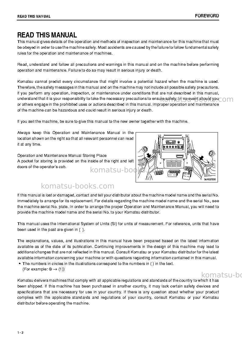 Komatsu d85px-15jpn-e0 Operation manual cover Page 3