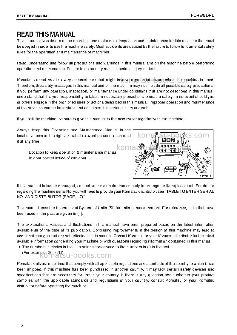 Komatsu d475asd-5jpn-e0, super dozer Operation manual cover Page 3 Komatsu d475asd-5jpn-e0, super dozer Operation manual cover Page 3