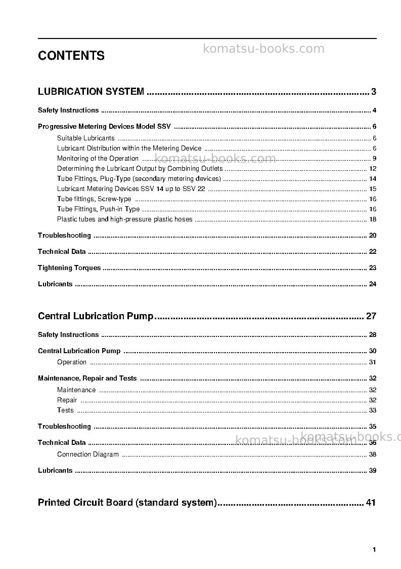 Komatsu pc210-7gbr-k Operation manual cover Page 3 Komatsu pc210-7gbr-k Operation manual cover Page 3