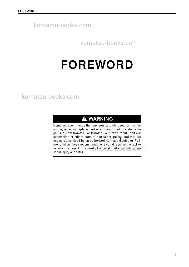 Komatsu pc240lc-10gbr Operation manual cover Page 3 Komatsu pc240lc-10gbr Operation manual cover Page 3