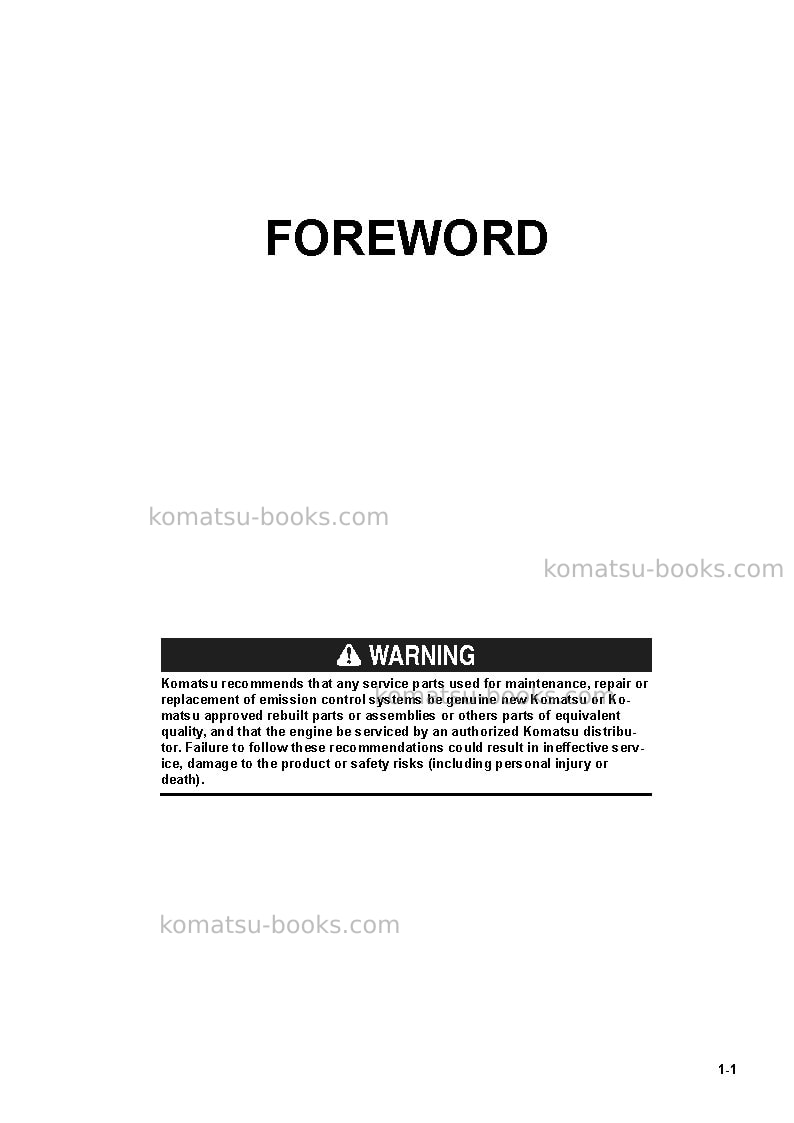 Komatsu pc210lc-11gbr Operation manual cover Page 3 Komatsu pc210lc-11gbr Operation manual cover Page 3