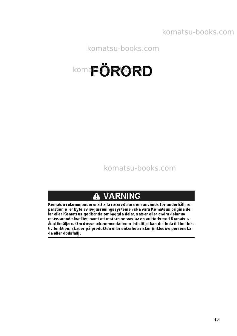 Komatsu pc290lc-11gbr Operation manual cover Page 3 Komatsu pc290lc-11gbr Operation manual cover Page 3