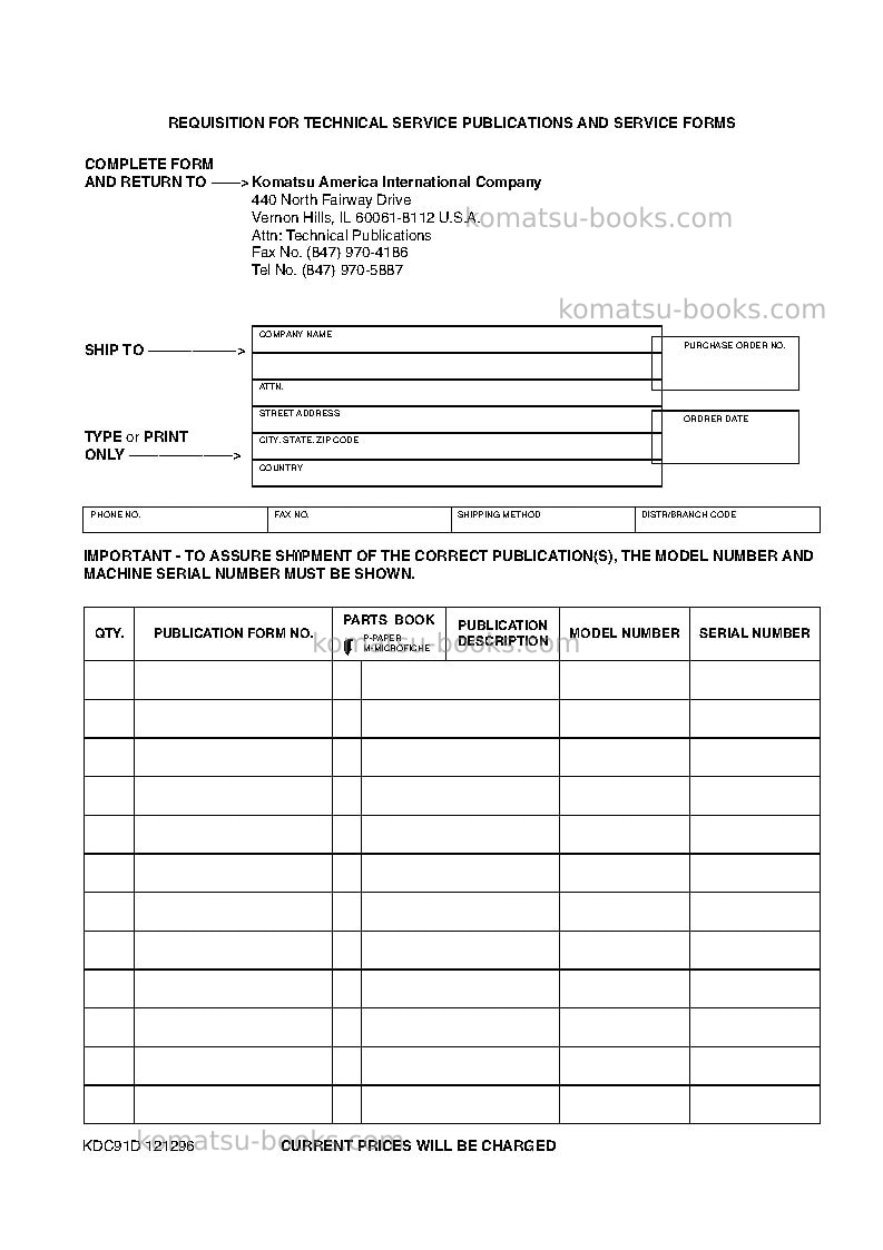 Komatsu wa65-3deu Operation manual cover Page 3 Komatsu wa65-3deu Operation manual cover Page 3