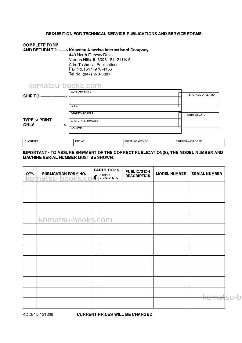 Komatsu wa85-3deu Operation manual cover Page 3 Komatsu wa85-3deu Operation manual cover Page 3