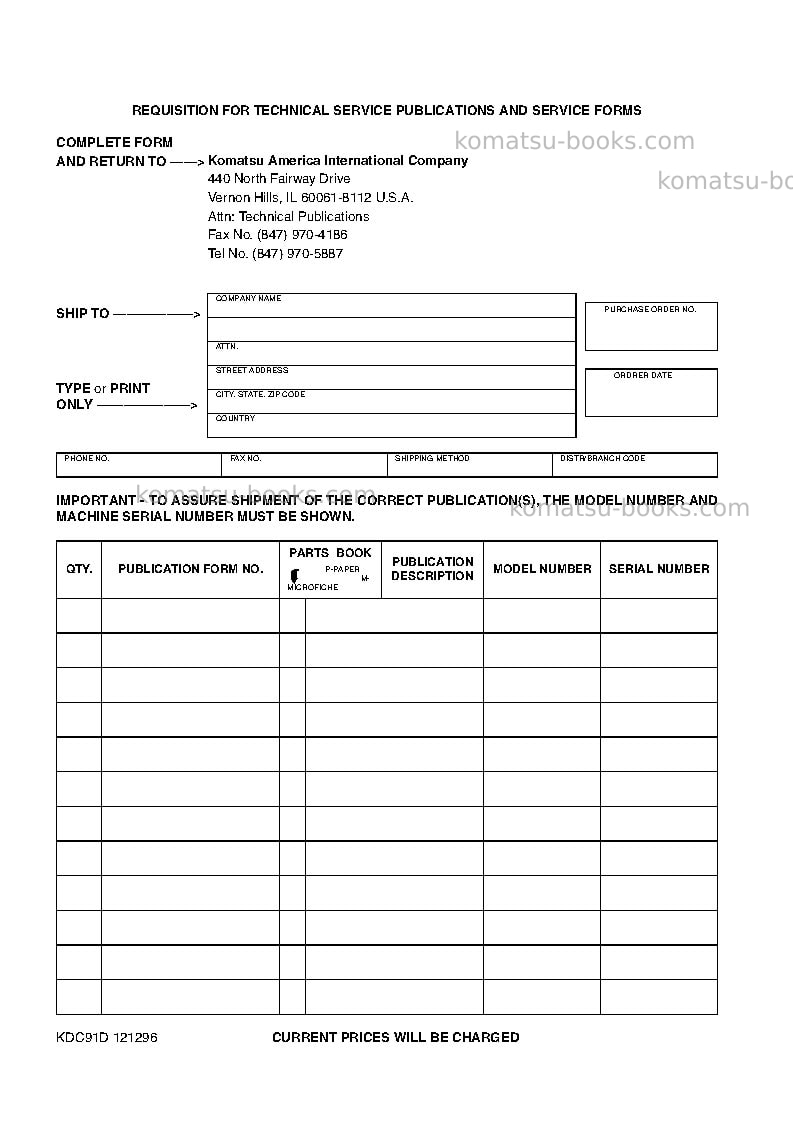 Komatsu wa95-3deu-30km options Operation manual cover Page 3 Komatsu wa95-3deu-30km options Operation manual cover Page 3