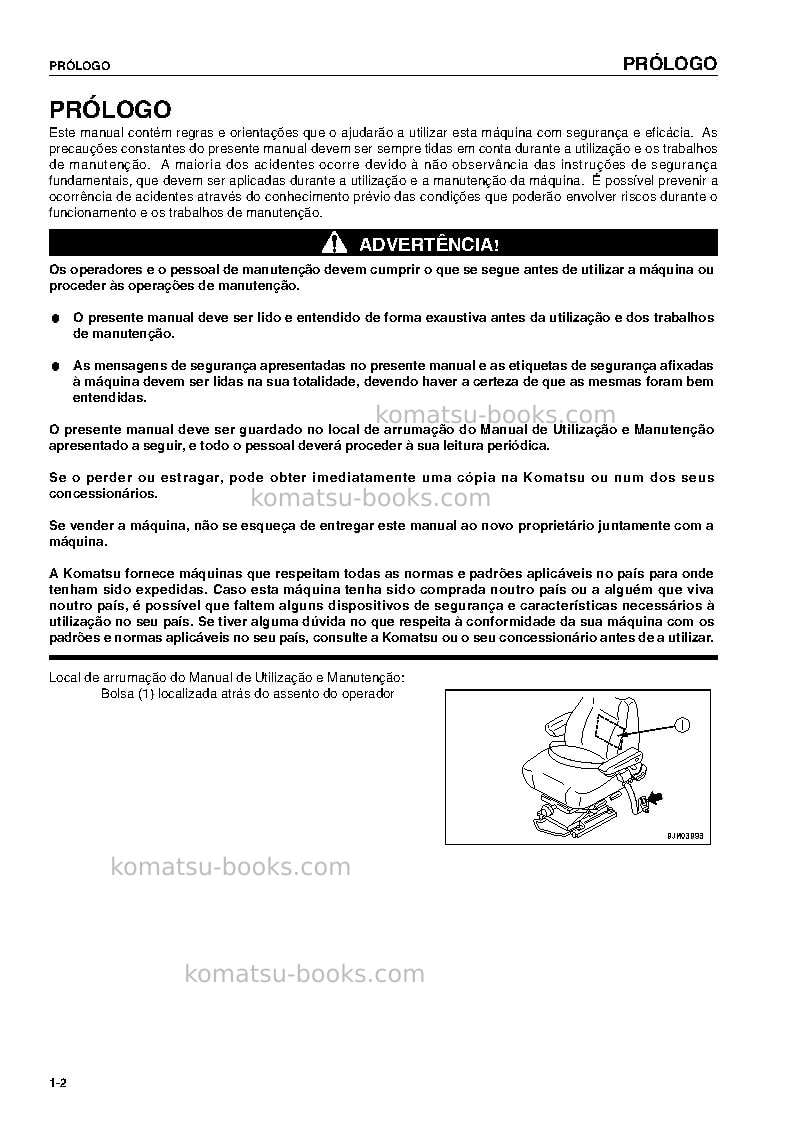 Komatsu wa470-5deu-h Manual de operação capa Página 3 Komatsu wa470-5deu-h Manual de operação capa Página 3