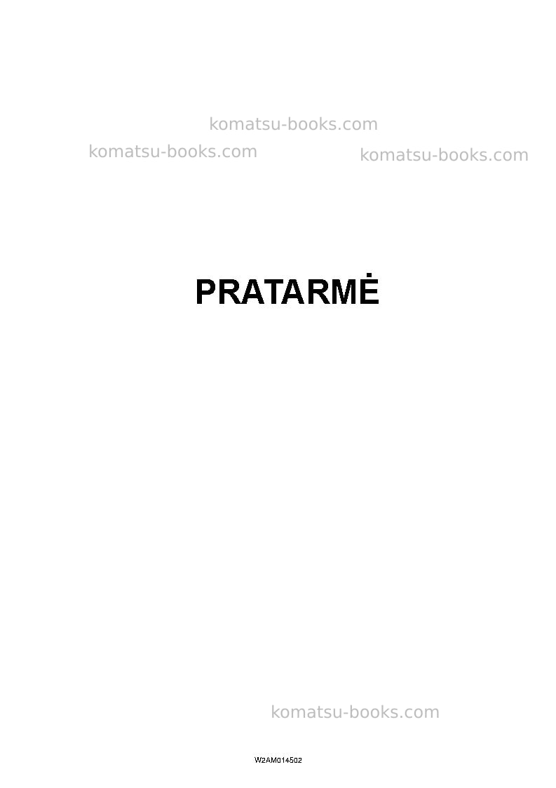 Komatsu pc22mr-3ita Operation manual cover Page 3 Komatsu pc22mr-3ita Operation manual cover Page 3