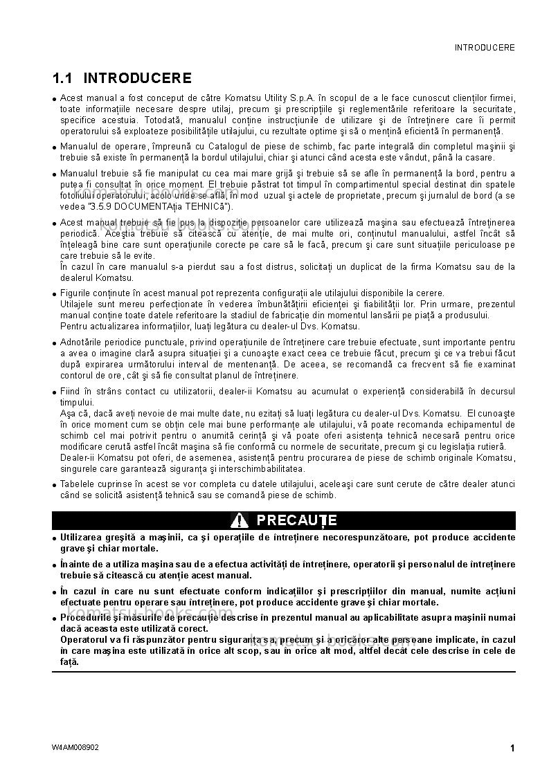 Komatsu wb93s-5ita-tier 3 Operation manual cover Page 3 Komatsu wb93s-5ita-tier 3 Operation manual cover Page 3