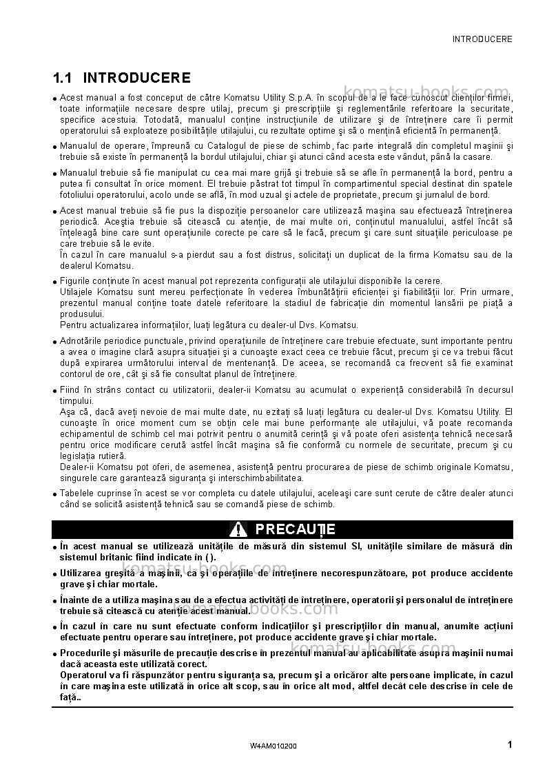 Komatsu sk510-5ita Operation manual cover Page 3