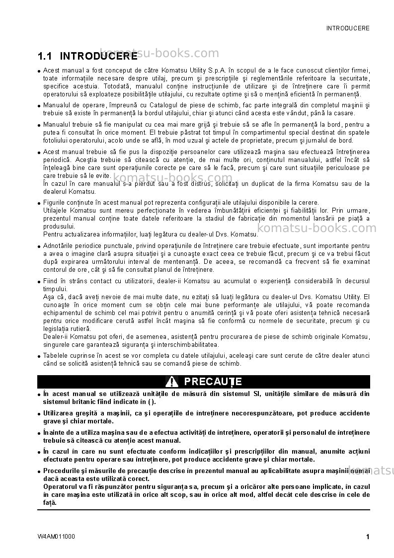 Komatsu ck20-1ita Operation manual cover Page 3 Komatsu ck20-1ita Operation manual cover Page 3