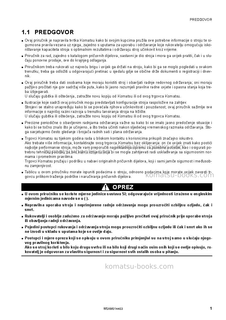 Komatsu pc55mr-3ita Operation manual cover Page 3